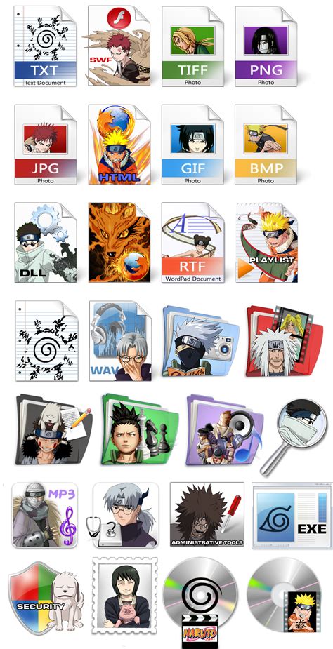 Naruto Icons by dj-vegan on DeviantArt