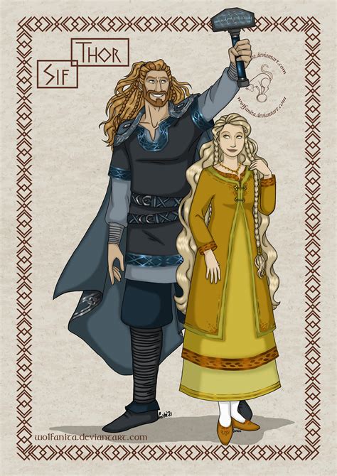 Norse Gods_Couples: Thor and Sif by wolfanita on DeviantArt