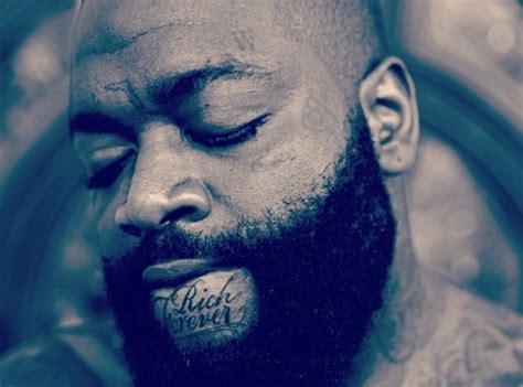 Rick Ross has Rich Forever tattoo on his chin. Ouch. - 55 Hip Hop ...