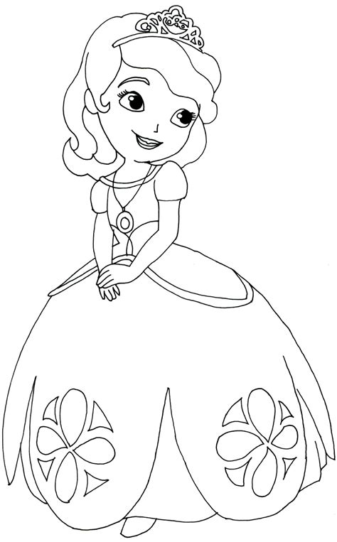 Sofia The First Coloring Pages: Sofia the First Coloring Page