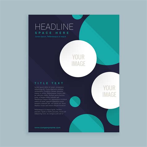 flyer brochure template design with circles - Download Free Vector Art, Stock Graphics & Images