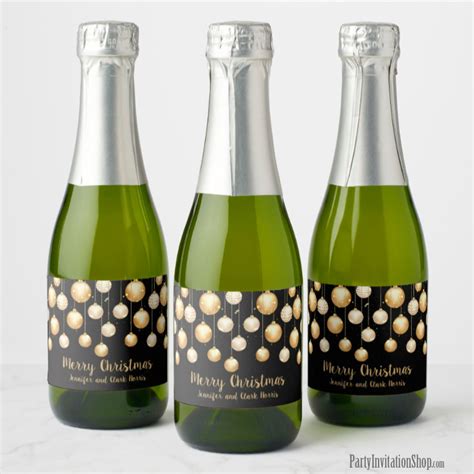 Personalized Mini Champagne Labels - PARTY INVITATION SHOP