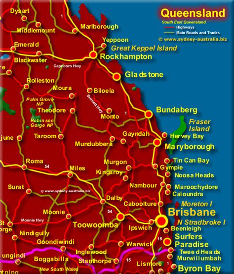 South East Queensland Map