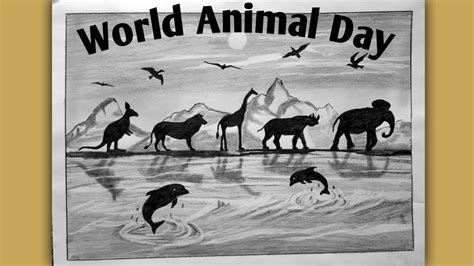 World Wildlife Day 2020 - Wildlife Poster Drawing - Save Wildlife ...