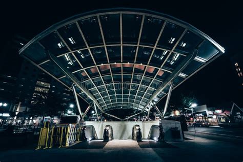 The Entrance To the Clarendon Metro Station, in Arlington, Virginia ...