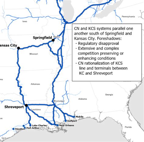 Kcs Railroad System Map