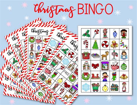 Free Printable Christmas Bingo Cards For Kids & Classrooms - Happy Homeschool Nest