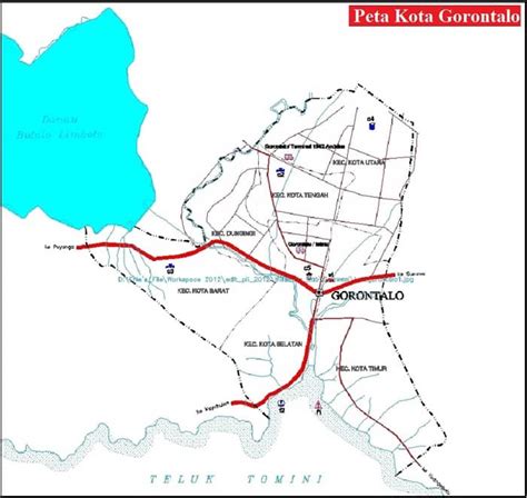 Peta Kota Gorontalo Lengkap HD Terbaru dan Keterangannya