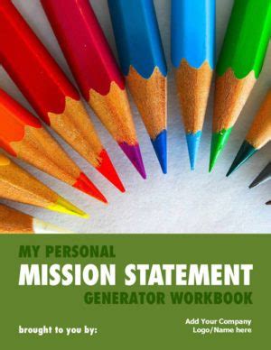 Personal Mission Statement Generator Workbook | Coaching Tools from The ...