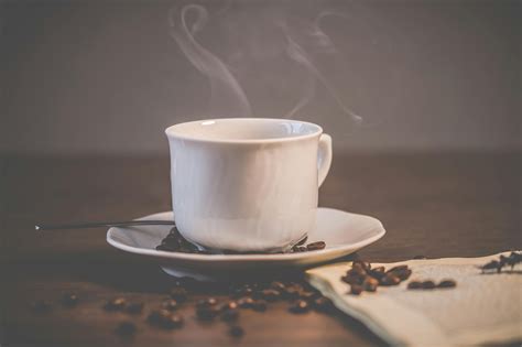 White Ceramic Coffee Mug With Saucer · Free Stock Photo