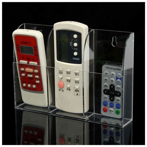 TV AIR CONDITIONER Remote Control Holder Case Acrylic Wall Mount Storage Bo I1G1 £6.93 - PicClick UK