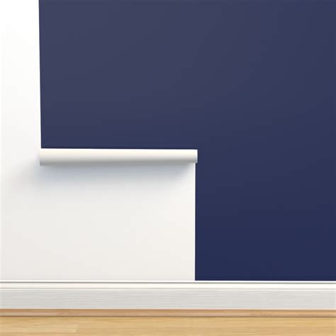 Solid color dark blue pantone name Blue Wallpaper | Spoonflower