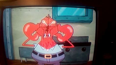 Mr.krabs got face freeze LOL - YouTube