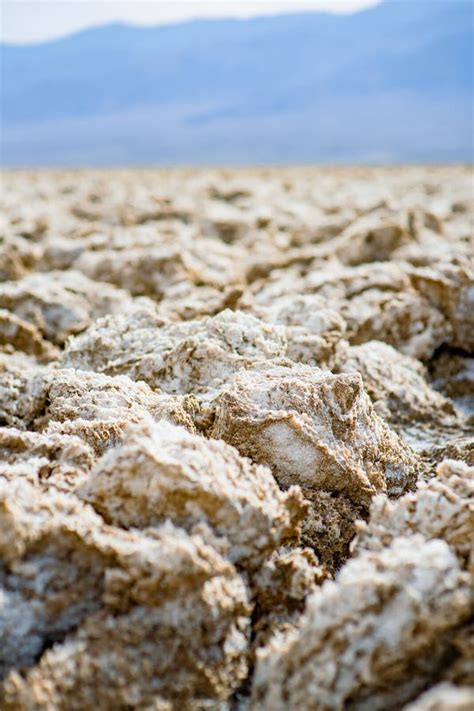 Famous Salt Formations at Devils Golf Course in Death Valley National ...