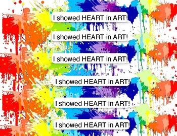 Behavior: Heart in Art Bracelets by Wildcats Create Art Studio | TPT