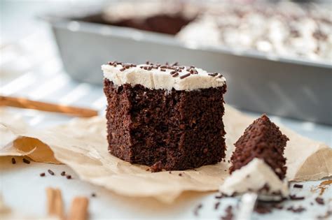 Mexican Chocolate Cake with Cinnamon Frosting - Nourish and Fete