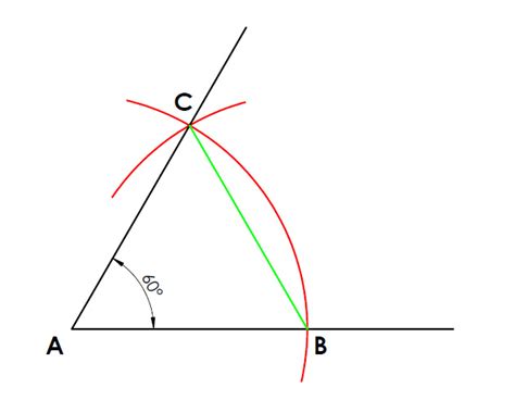 Constructing a 60° Angle - Technical Graphics