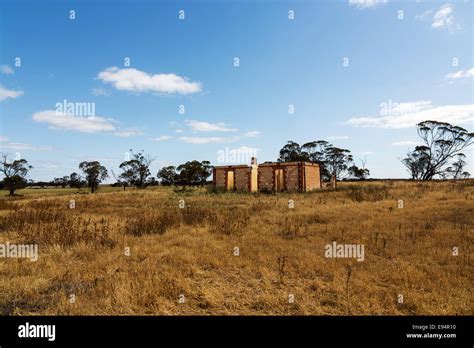 Old farm house found in the Mallee District in country Victoria in ...