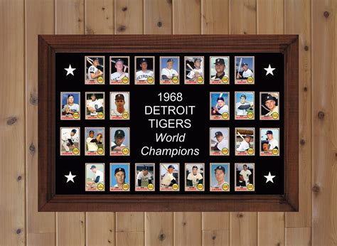 1968 DETROIT TIGERS Poster Decor Gift Wall Art 1968 World Series Team ...