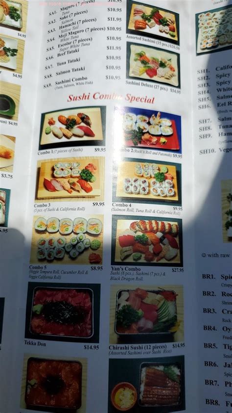 Menu at Hayashi Chinese Japanese Restaurant, Cameron