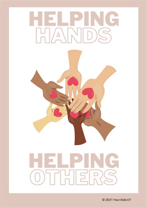 Helping Hands Helping Others Poster