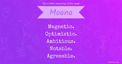 The hidden meaning of the name Moana | Namious