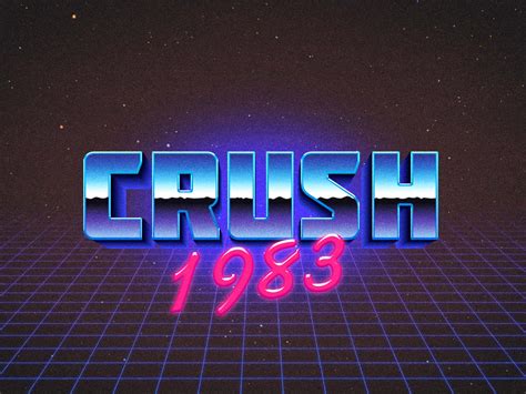 80s Retro Text Effect (PSD)