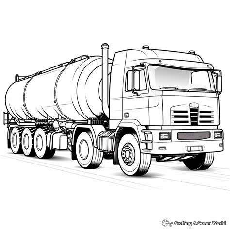 Tanker Truck Coloring Pages - Free & Printable!