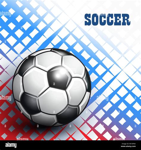 Soccer ball on abstract colorful background. Vector illustration Stock Vector Image & Art - Alamy