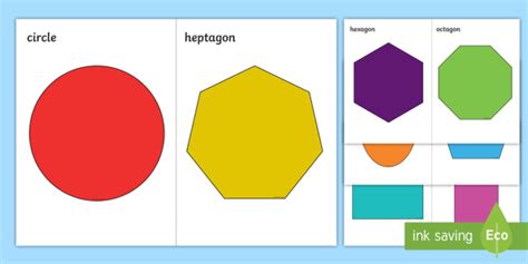 2D Shapes A5 Cut-Outs (Teacher-Made)