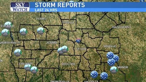 Damage reported in South Georgia during Monday morning storms | WFXL