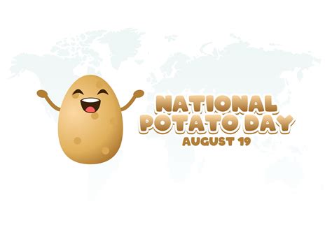 vector graphic of national potato day good for national potato day ...