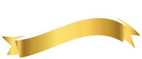 Golden ribbon 1197240 PNG