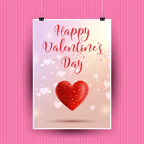 Valentine's Day card 209765 Vector Art at Vecteezy