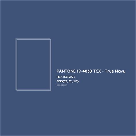 PANTONE 19-4030 TCX - True Navy Complementary or Opposite Color Name ...