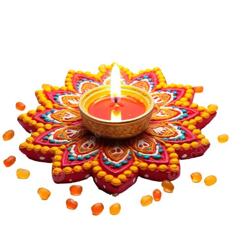 Diya Rangoli Rangoli With Diya Diya Decorations Diwali Decorations ...