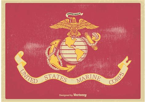 US Marine Corps Flag Vector Illustration - Download Free Vector Art, Stock Graphics & Images