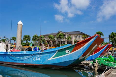 Sunny View of the Harbor of Tamsui Fisherman`s Wharf Editorial Image ...