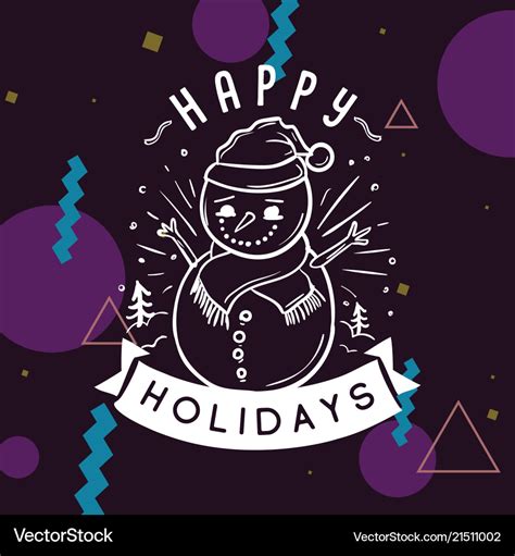 Merry christmas typography Royalty Free Vector Image