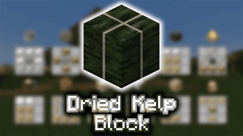 Dried Kelp Block - Wiki Guide - 9Minecraft.Net