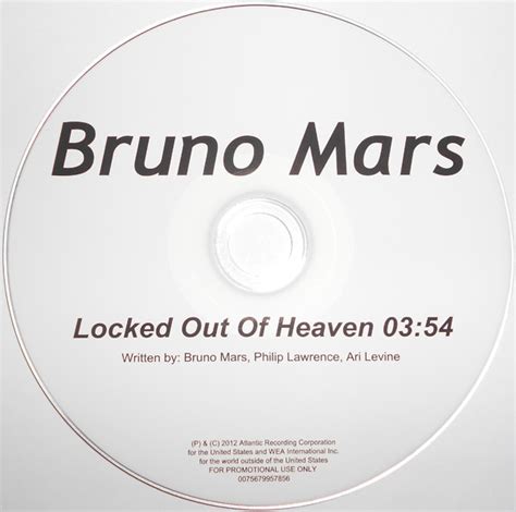 Bruno Mars - Locked Out Of Heaven (2012, CDr) | Discogs