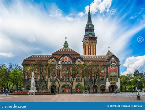 Retro Building of City Hall in Subotica City, Serbia Editorial Stock ...