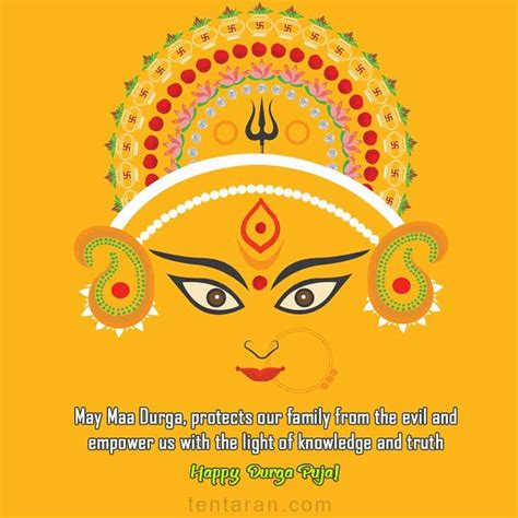 Maa Durga Puja wishes quotes photos images wallpaper status, Navratri | Durga puja wishes, Happy ...