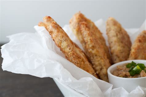 "Breaded" Chicken Strips + Apricot Dijon | Healthful Pursuit