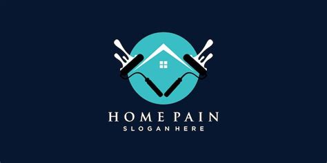 Premium Vector | Paint house logo design renovation icon painting services iconfull color and ...