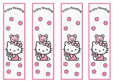 Hello Kitty Bookmarks – Birthday Printable