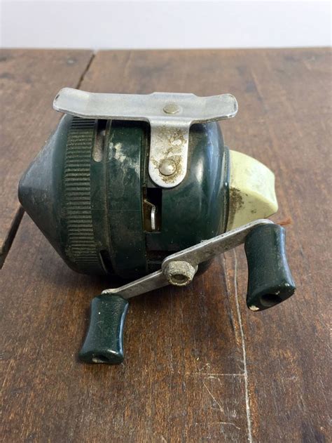 Vintage Zebco Fishing Reel Green Fishing Reel Zebco Reel - Etsy