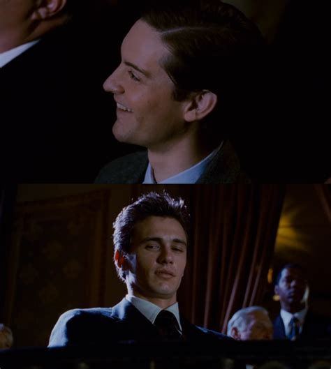 Franco Stares at Tobey - Template | James Franco Staring at Tobey Maguire | Know Your Meme