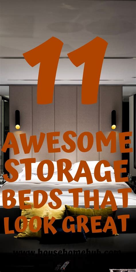 11 Awesome Storage Beds that Look Great - House Home Hub | Bed storage ...