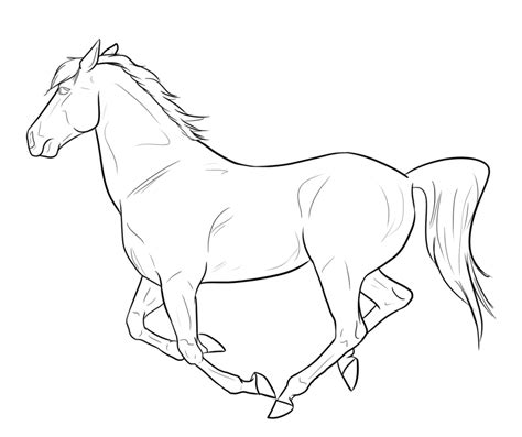 Horse Galloping Drawing at GetDrawings | Free download